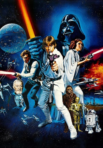 plakat filmu Gwiezdne wojny