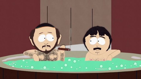 Two Guys Naked in a Hot Tub (2)