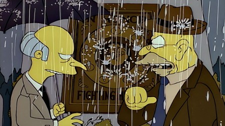 Sezon 7 Odcinek 22 Wściekły Abe Simpson i jego marudzący wnuk w "Klątwie Latającej Diabloryby"