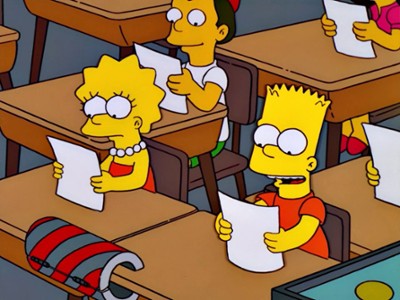 Sezon 14 Odcinek 3 Bart kontra Lisa kontra trzecia klasa