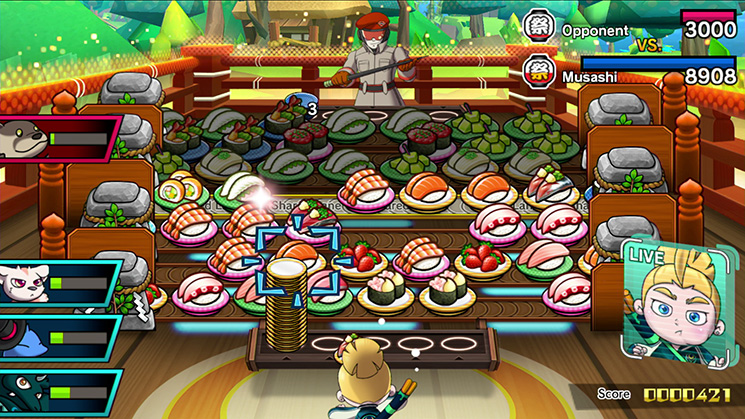 Latające talerze (recenzja gry Sushi Striker: The Way of Sushido)
