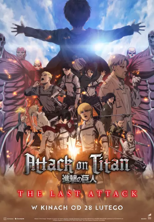 plakat filmu Attack on Titan: The Last Attack