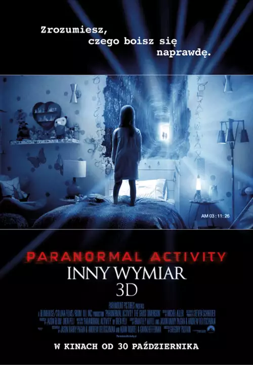 plakat filmu Paranormal Activity: Inny wymiar