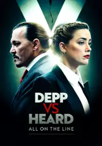 Plakat filmu Depp vs Heard: All on the Line