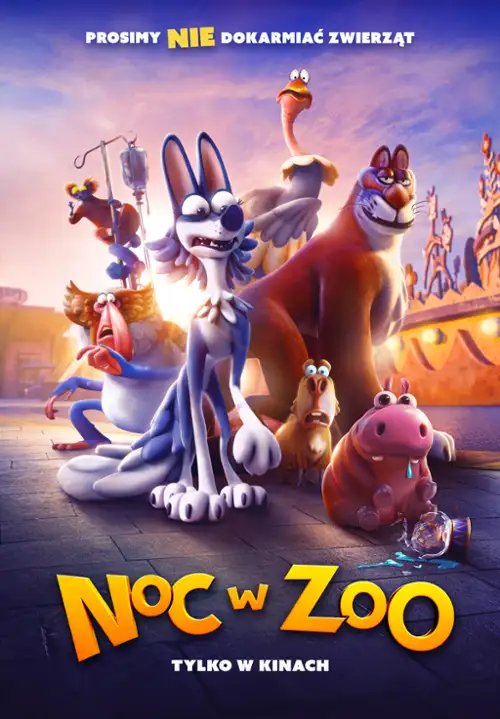 plakat filmu Noc w zoo