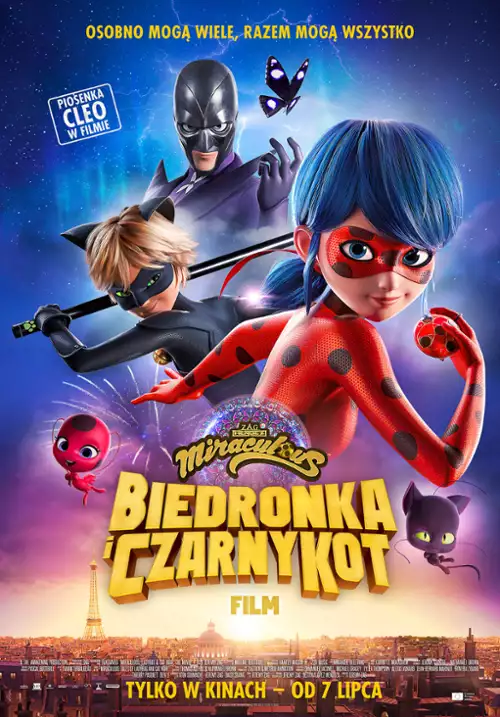 plakat filmu Miraculous: Biedronka i Czarny Kot. Film