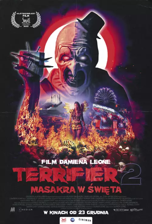 plakat filmu Terrifier 2. Masakra w Święta