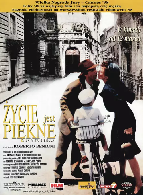 plakat filmu Życie jest piękne