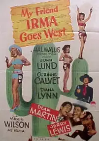 Plakat filmu My Friend Irma Goes West