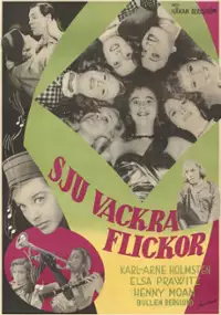 Plakat filmu Sju vackra flickor