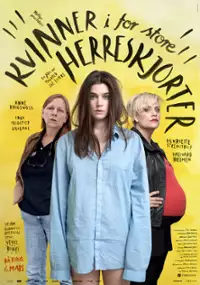 Plakat filmu Kvinner i for store herreskjorter