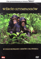 plakat filmu Jane Goodall, żyjące dziko szympansy