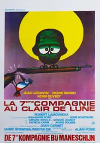 Plakat filmu Si&oacute;dma kompania w świetle księżyca