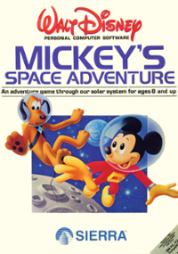 Plakat gry Mickey's Space Adventure