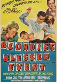 Plakat filmu Blondie's Blessed Event