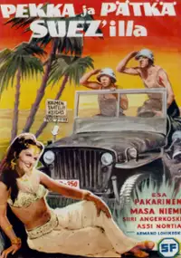 Plakat filmu Pekka ja Pätkä Suezilla