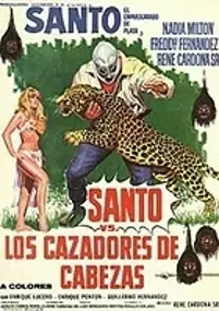 Plakat filmu Santo contra los cazadores de cabezas