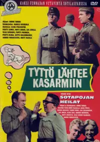 Plakat filmu Tyttö lähtee kasarmiin