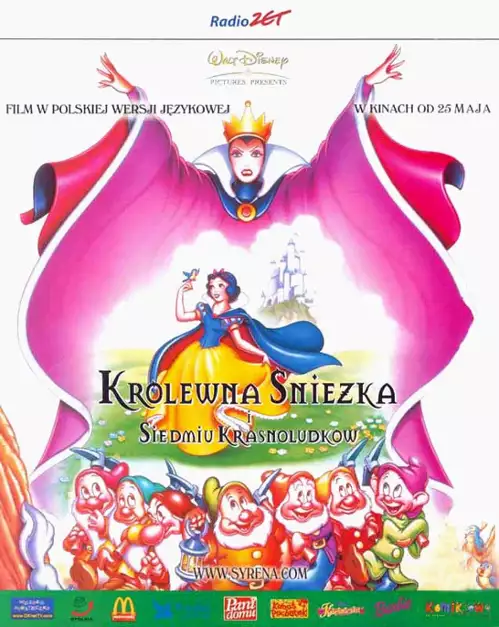 plakat filmu Królewna Śnieżka i siedmiu krasnoludków