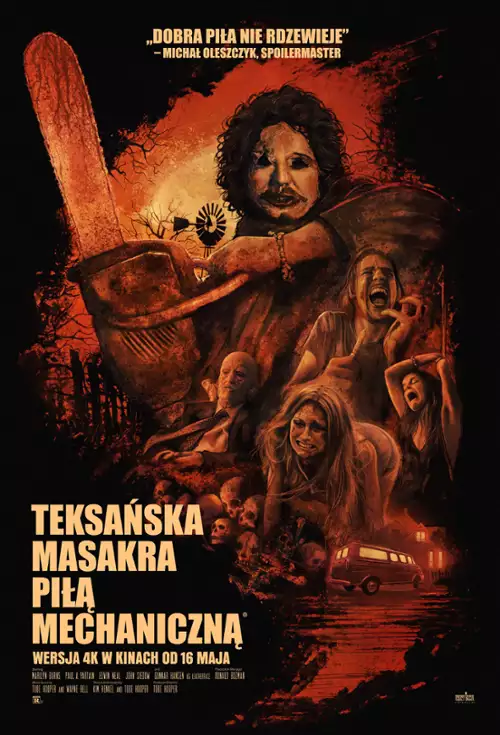 plakat filmu Teksańska masakra piłą mechaniczną
