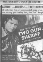 plakat filmu Two Gun Sheriff