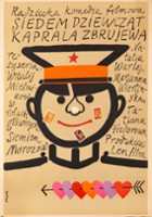 plakat filmu Siedem dziewcząt kaprala Zbrujewa
