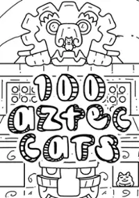 Plakat gry 100 Aztec Cats
