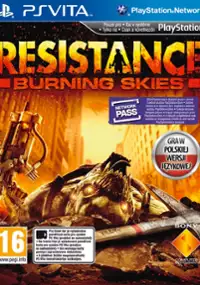 Plakat gry Resistance: Burning Skies