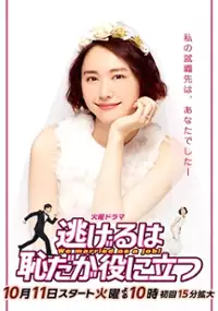 Plakat serialu Nigeru wa Haji da ga Yaku ni Tatsu