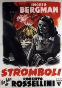 Plakat filmu Stromboli, ziemia Boga