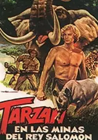 Plakat filmu Tarzán en las minas del rey Salomón
