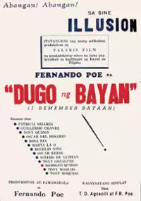 Plakat filmu Dugo at bayan (I remember Bataan)