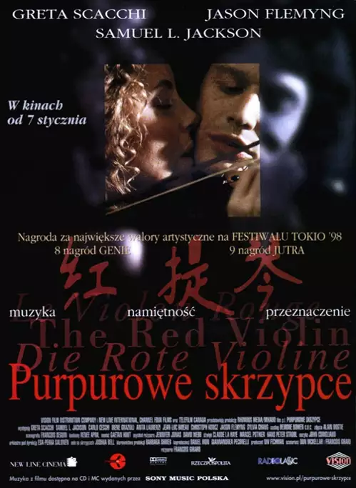 plakat filmu Purpurowe skrzypce