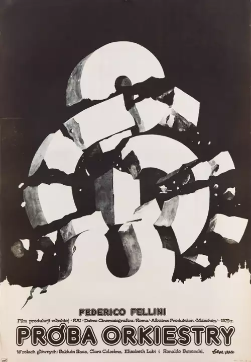 plakat filmu Próba orkiestry
