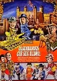 Plakat filmu Olsenbanden gir seg aldri!