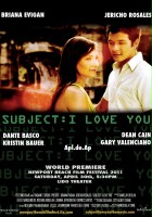 plakat filmu Subject: I Love You