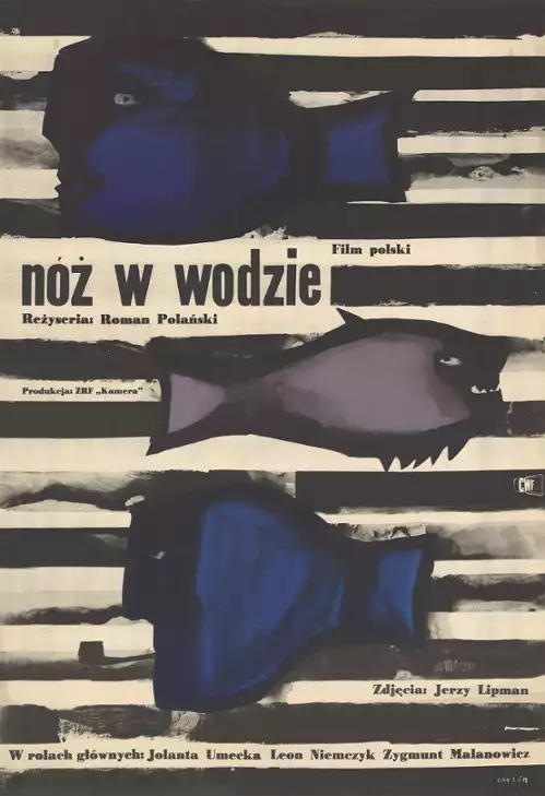 plakat filmu Nóż w wodzie