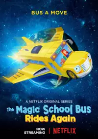 Plakat filmu Magiczny autobus zn&oacute;w rusza w trasę: Dzieciaki w kosmosie