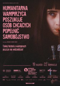 plakat filmu Humanitarna wampirzyca poszukuje osób chcących popełnić samobójstwo