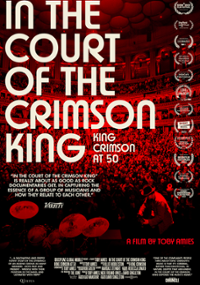 Plakat filmu In the Court of the Crimson King. King Crimson at 50.