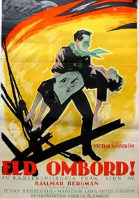 Plakat filmu Ogień na pokładzie