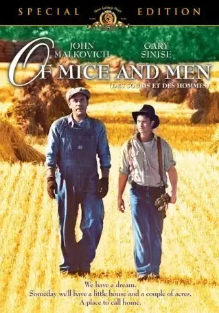 plakat filmu Myszy i ludzie