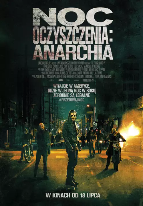 plakat filmu Noc oczyszczenia: Anarchia