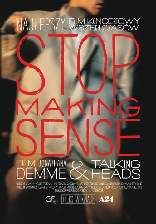 plakat filmu Stop Making Sense