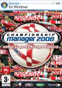 Plakat gry Championship Manager 2008
