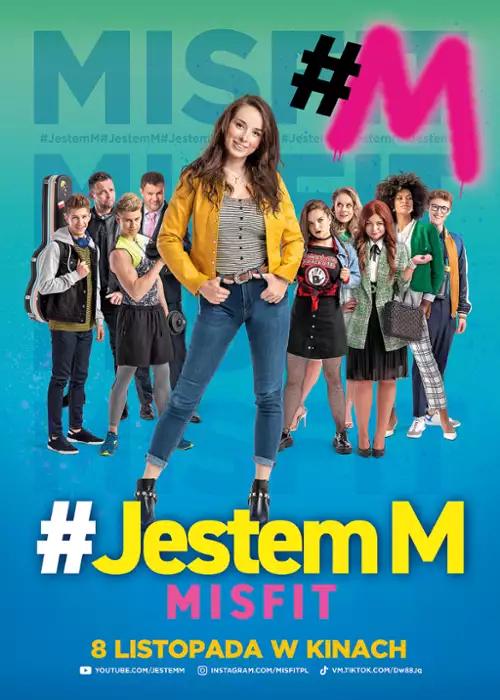 plakat filmu #Jestem M. Misfit