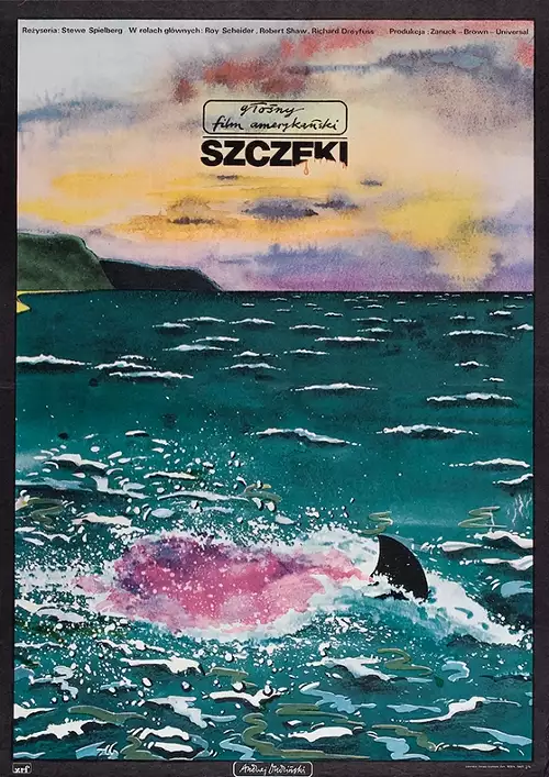 plakat filmu Szczęki