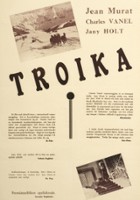 plakat filmu Troika sur la piste blanche