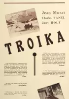 plakat filmu Troika sur la piste blanche