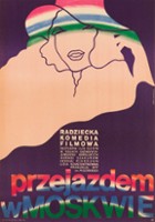 plakat filmu Przejazdem w Moskwie